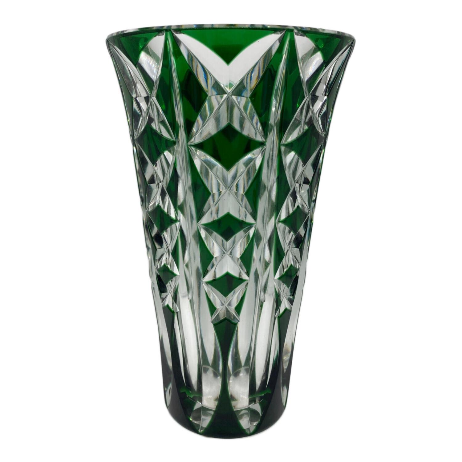 本日限定特価　セイントルイスサンルイ　クリスタルガラス花瓶　Ｗ12.5×Ｈ20㎝ セイントルイスサンルイクリスタルガラス花瓶W12.5×H20㎝