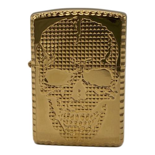 ZIPPO (ジッポ) ZIPPO ARMOR スカルスタッズ ゴールド 2015年製
