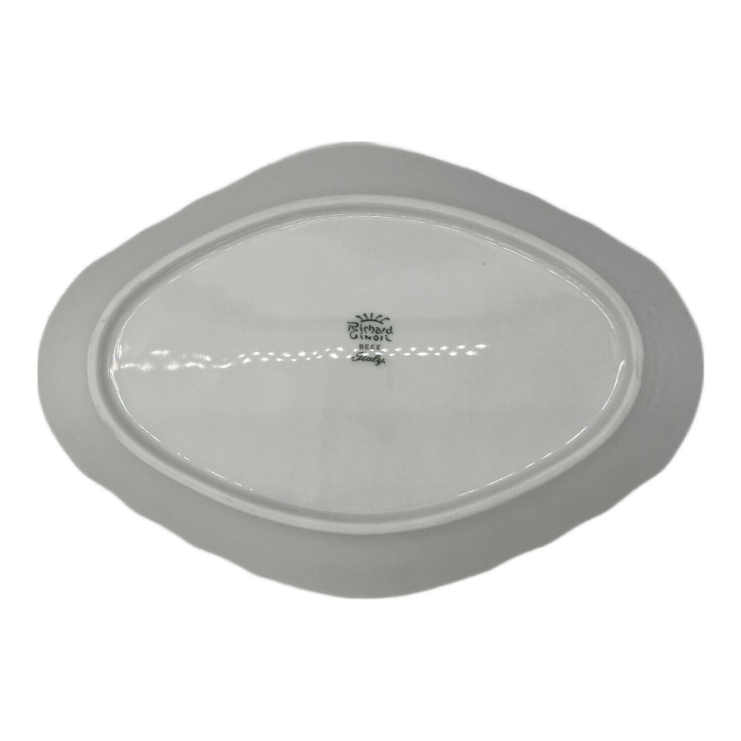 RU-6186 リチャードジノリ　ベッキオホワイト　長方形皿　2枚　美品 RICHARD GINORI (リチャードジノリ) 長方形皿 ベッキオ・ホワイト