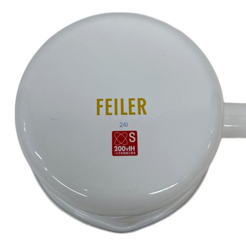 FEILER (フェイラー) ホーロー片手鍋 ホワイト