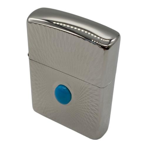 ZIPPO (ジッポ) アーマー プラチナプレート ターコイズ 両面加工 2014