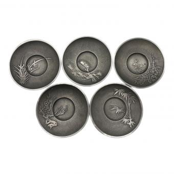 茶托 純錫 5Pセット