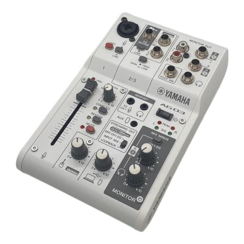 YAMAHA ヤマハ AG03 オーディオインターフェイス 中古品 YAMAHA (ヤマハ) オーディオインターフェイス AG03 MK2｜トレファクONLINE