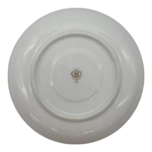 大倉陶園 (オオクラトウエン) カップ&ソーサーセット レッド&ブルー 色蒔き 2Pセット