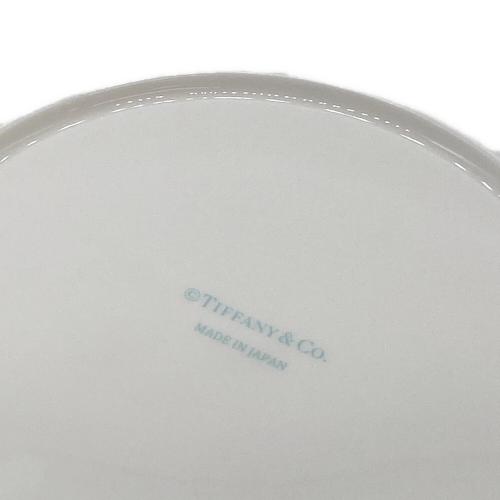 TIFFANY & Co. (ティファニー) デザートプレート プラチナブルーバンド 2Pセット