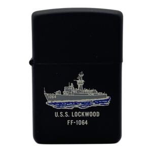ZIPPO (ジッポ) ZIPPO J USS LOCKWOOD FF-1064 アメリカ米軍 1988年製 ブラックマット仕上げ