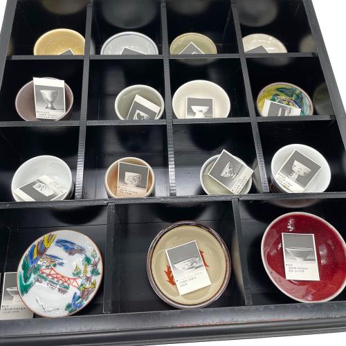 有名旅館の酒盃コレクション (47個） フランクリン・ポーセリン