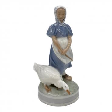 【未使用】ロイヤルコペンハーゲン フィギュリン ブルーフルーテッド アヒル 美品 ロイヤルコペンハーゲン フィギュリン□ブルーパルメッテ 二羽の