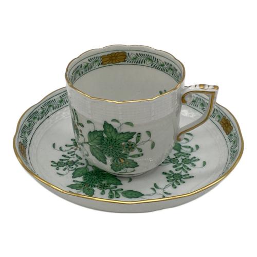 Herend (ヘレンド) ティーカップ&ソーサー アポニーグリーン
