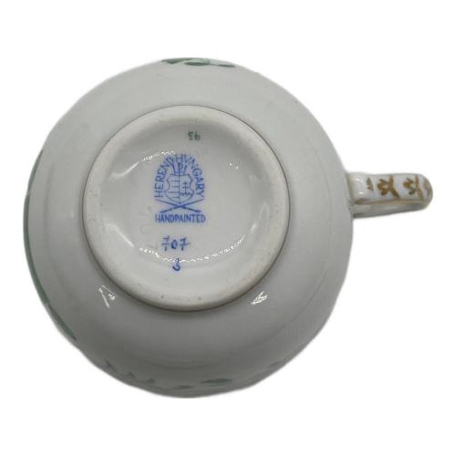 Herend (ヘレンド) ティーカップ&ソーサー アポニーグリーン