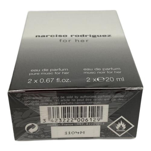 Narciso Rodriguez (ナルシソロドリゲス) オードパルファム ミニデュオセット フォーハ‐ 20ml×2 残量80%-99%