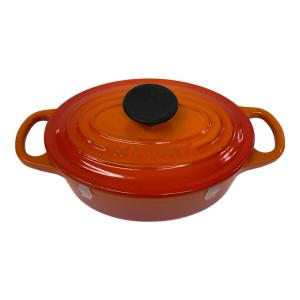 LE CREUSET (ルクルーゼ) 両手鍋 ココットオーバル 17cm オレンジ