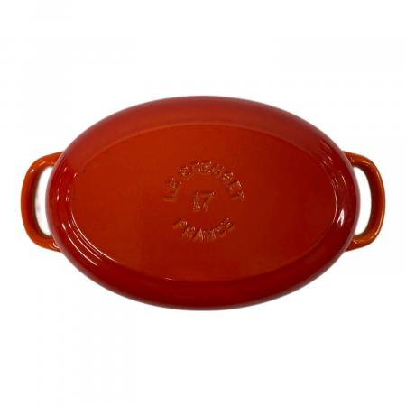 LE CREUSET (ルクルーゼ) 両手鍋 ココットオーバル 17cm オレンジ