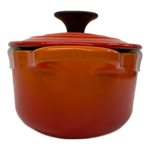 LE CREUSET (ルクルーゼ) 両手鍋 ココットオーバル 17cm オレンジ