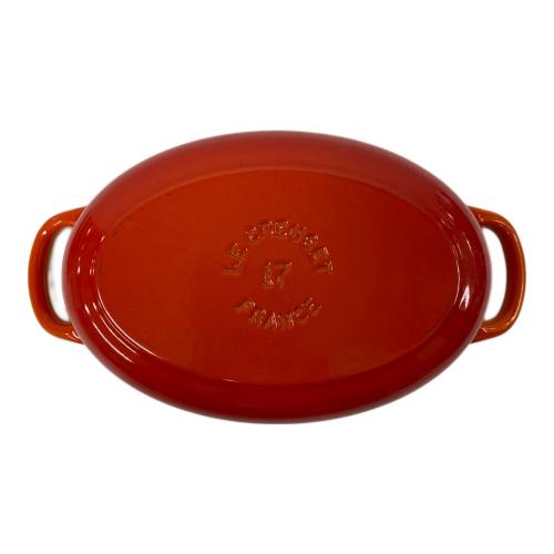 LE CREUSET (ルクルーゼ) 両手鍋 ココットオーバル 17cm オレンジ