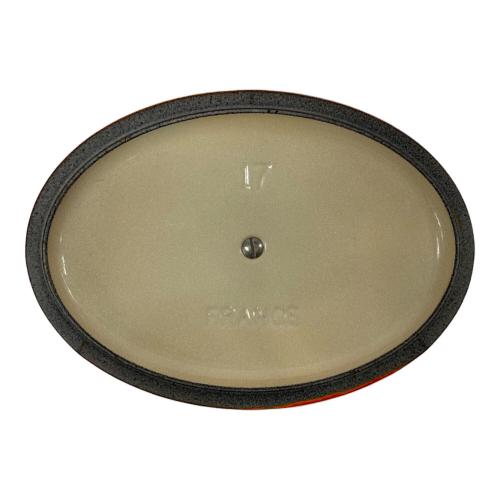 LE CREUSET (ルクルーゼ) 両手鍋 ココットオーバル 17cm オレンジ
