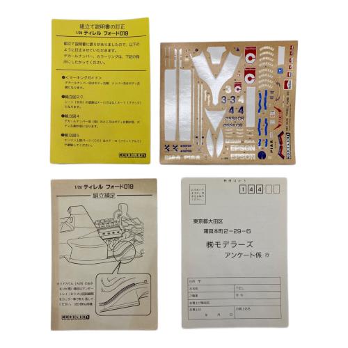 MODELER'S ティレル フォード019 プラモデル 未組立 箱ダメージ有 1/24 SCALE MODEL KIT