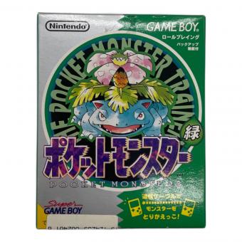 ポケットモンスター緑 ゲームボーイ用ソフト 箱のみ -