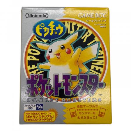 ポケットモンスター ピカチュウ ソフトのみ ポケットモンスターピカチュウ ゲームボーイ用ソフト 箱のみ