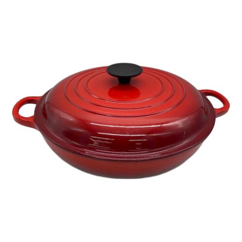 LE CREUSET (ルクルーゼ) 両手鍋 2L SIZE 26cm レッド ビッフェSキャセロール