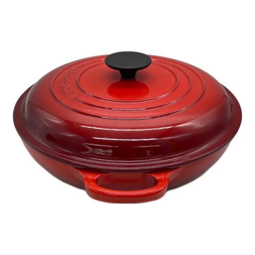 LE CREUSET (ルクルーゼ) 両手鍋 2L SIZE 26cm レッド ビッフェSキャセロール