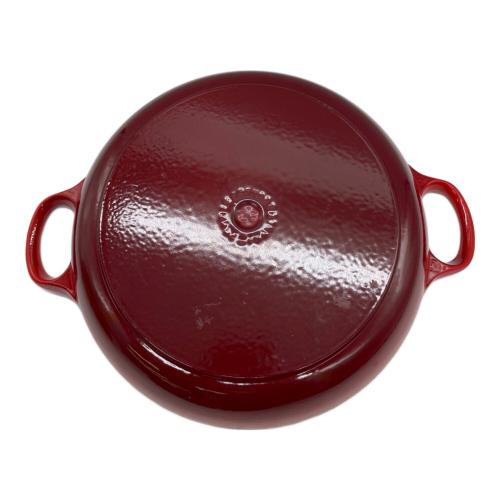 LE CREUSET (ルクルーゼ) 両手鍋 2L SIZE 26cm レッド ビッフェSキャセロール