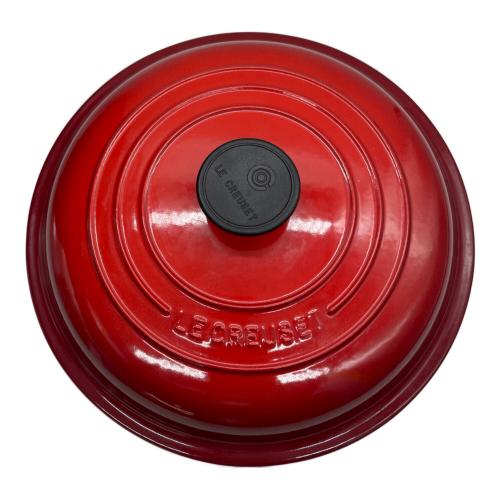 LE CREUSET (ルクルーゼ) 両手鍋 2L SIZE 26cm レッド ビッフェSキャセロール