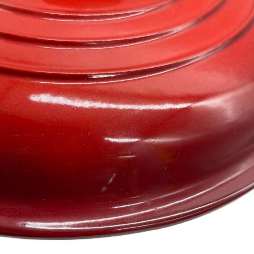 LE CREUSET (ルクルーゼ) 両手鍋 2L SIZE 26cm レッド ビッフェSキャセロール