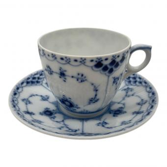 ROYAL COPENHAGEN (ロイヤル・コペンハーゲン) カップ&ソーサー ブルーフルーテッド・ハーフレース