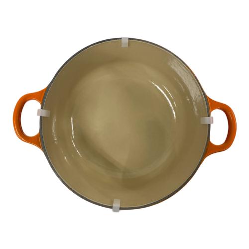 LE CREUSET (ルクルーゼ) 両手鍋 20cm オレンジ ココット・ロンド