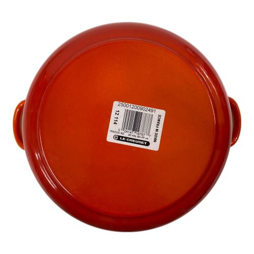 LE CREUSET (ルクルーゼ) 両手鍋 20cm オレンジ ココット・ロンド