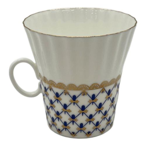 imperial porcelain (インペリアルポーセリン) カップ&ソーサー ロシア製 コバルトネット ウェイヴ