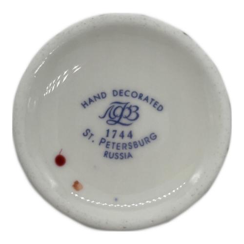 imperial porcelain (インペリアルポーセリン) カップ&ソーサー ロシア製 コバルトネット ウェイヴ