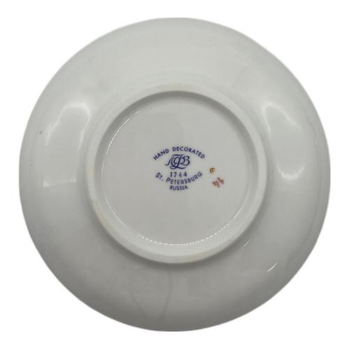 imperial porcelain (インペリアルポーセリン) カップ&ソーサー ロシア製 コバルトネット ウェイヴ