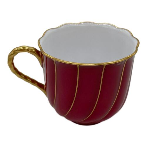 Noritake (ノリタケ) カップ&ソーサー レッド/煙突マーク ダイヤモンドコレクション