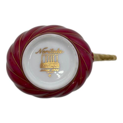 Noritake (ノリタケ) カップ&ソーサー レッド/煙突マーク ダイヤモンドコレクション