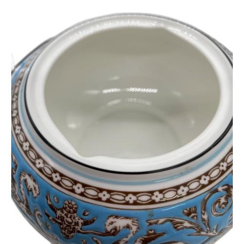 Wedgwood(ウェッジウッド) ティーポット 黒壺 フロレンティーン・ターコイズ