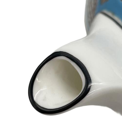 Wedgwood(ウェッジウッド) ティーポット 黒壺 フロレンティーン・ターコイズ