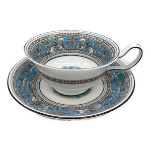Wedgwood (ウェッジウッド) カップ&ソーサー フロレンティーン・ターコイズ 黒壺