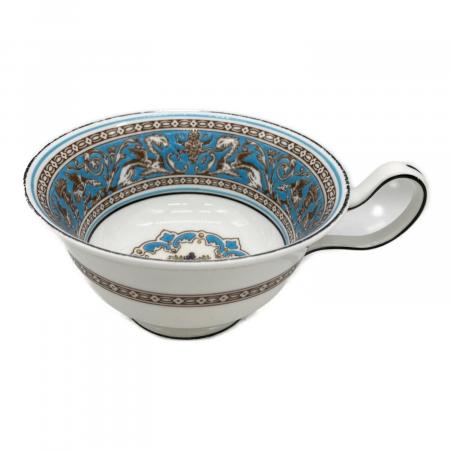 ウェッジウッド　フロレンティーンターコイズ　カップ＆ソーサーと17.5cm皿黒壺 Wedgwood (ウェッジウッド) カップ&ソーサー フロレンティーン