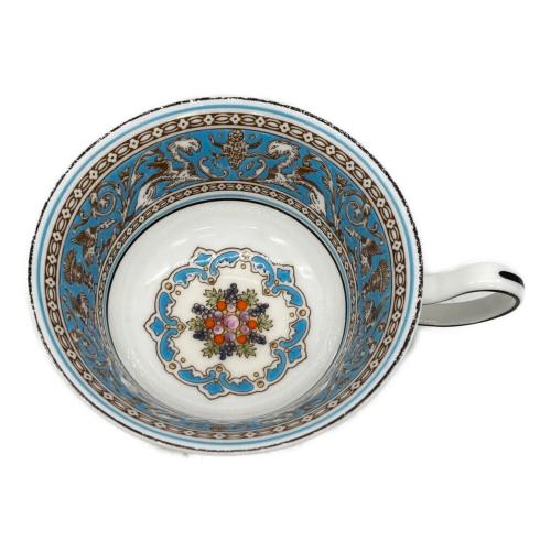 Wedgwood (ウェッジウッド) カップ&ソーサー フロレンティーン・ターコイズ 黒壺