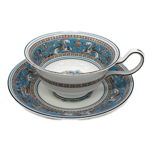 Wedgwood (ウェッジウッド) カップ&ソーサー フロレンティーン・ターコイズ 黒壺