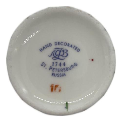 imperial porcelain (インペリアルポーセリン) カップ&ソーサー ロシア製 コバルトネット ウェイヴ/