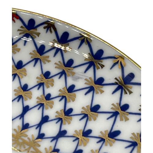 imperial porcelain (インペリアルポーセリン) カップ&ソーサー ロシア製 コバルトネット ウェイヴ/