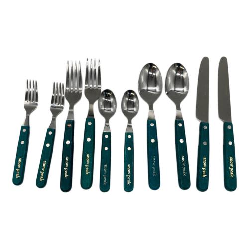 Snow peak (スノーピーク) カトラリーセット グリーンパーティー