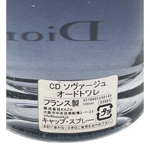 Dior (ディオール) SAUVAGE オードトワレ 100ml 残量80%-99%