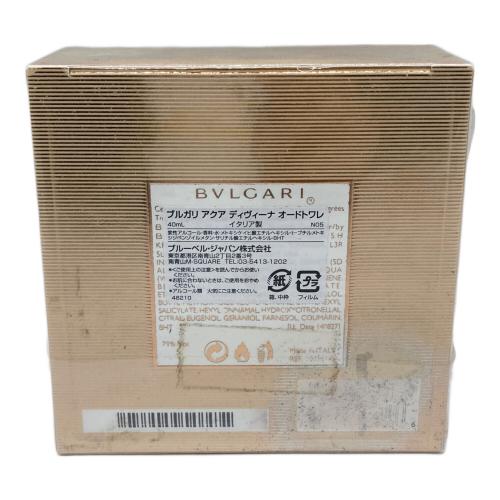 BVLGARI (ブルガリ) アクア ディヴィーナ オードトワレ 40ml 残量80%-99%