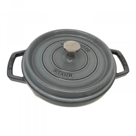 Staub (ストウブ) 両手鍋 SIZE 22cm グレー｜トレファクONLINE