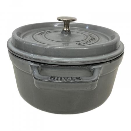 Staub (ストウブ) 両手鍋 SIZE 22cm グレー｜トレファクONLINE