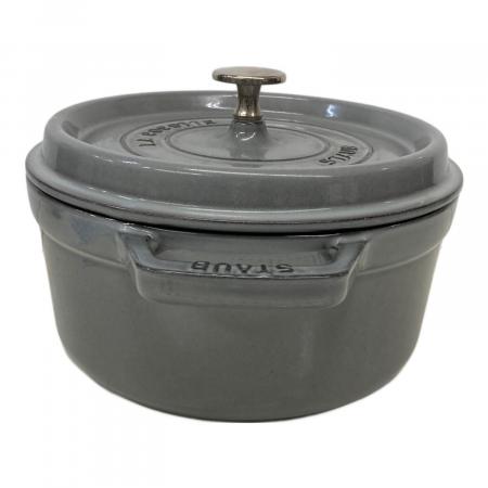 Staub (ストウブ) 両手鍋 SIZE 22cm グレー｜トレファクONLINE
